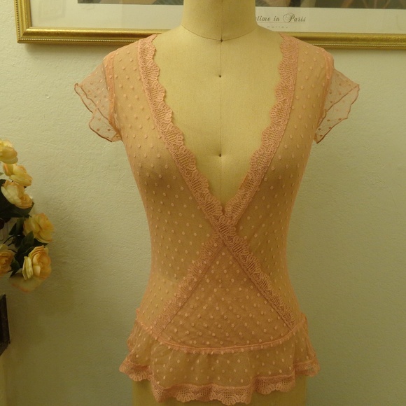 Lux Lux Lux Polka Dot Blouse Top - Picture 1 of 5
